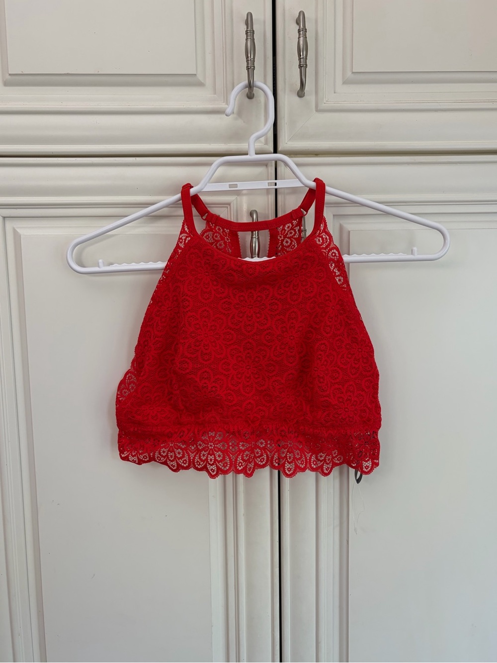 Aerie red lace women’s bralette